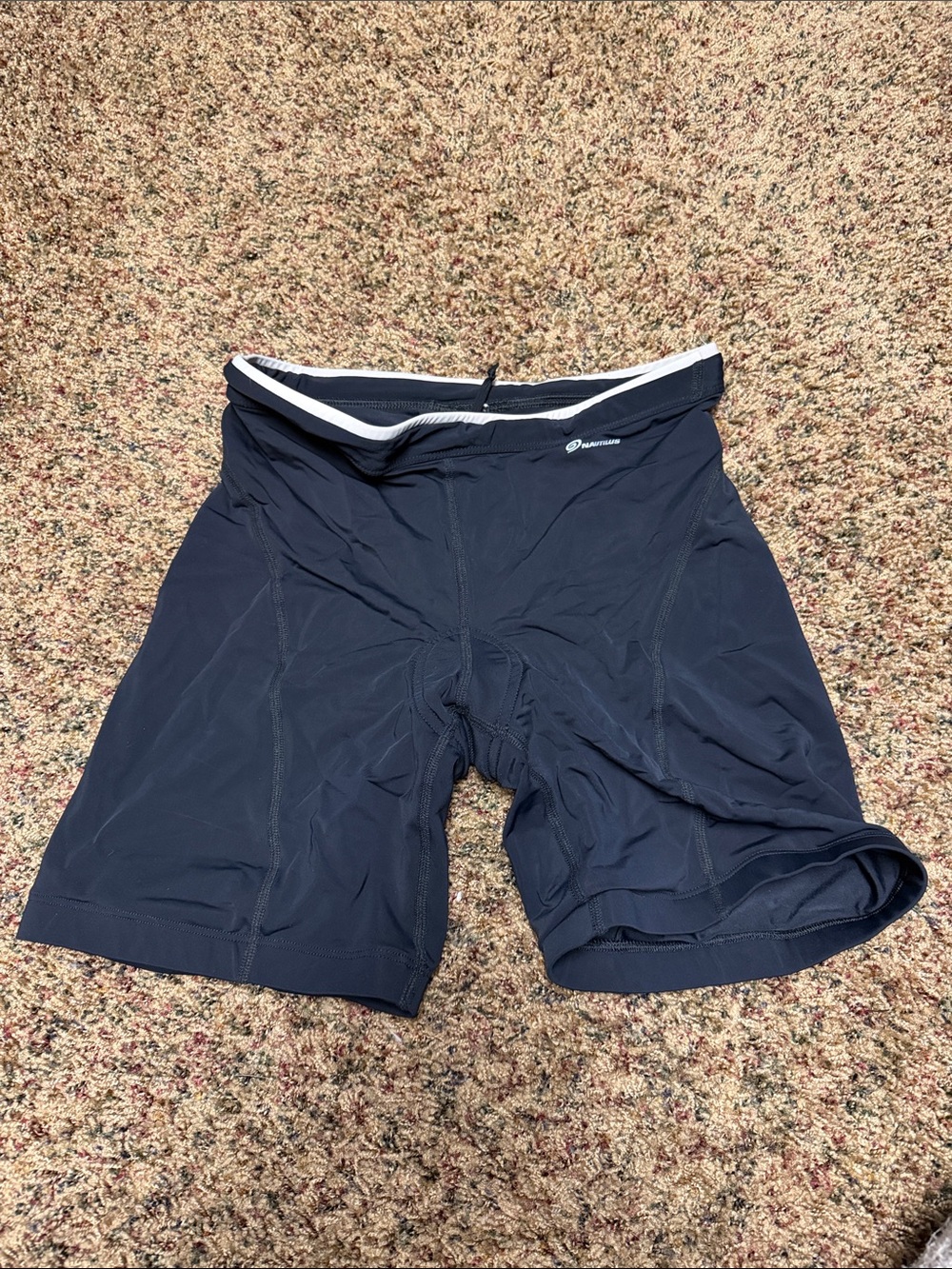 Nautilus Black with white trim Women's Bike Shorts